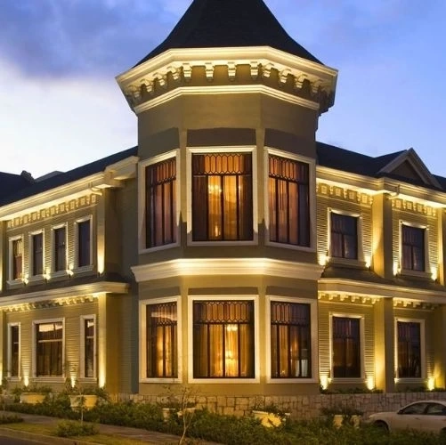 Bâtiment au style victorien de l'hôtel Grano de Oro à San José au Costa Rica