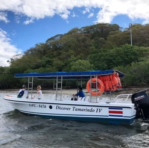Promenade en bateau dans les mangroves autour de Tamarindo au Costa Rica