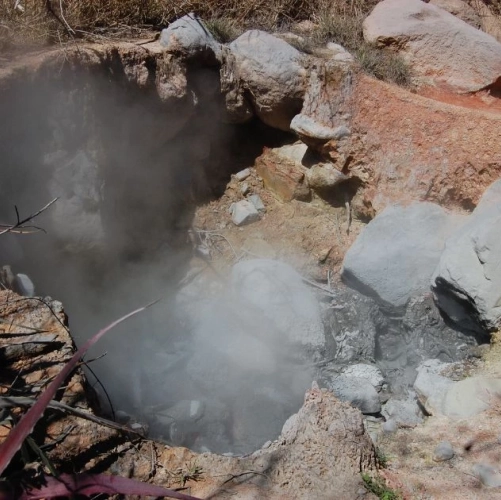 Volcancito du parc Rincon de la Vieja au Costa Rica