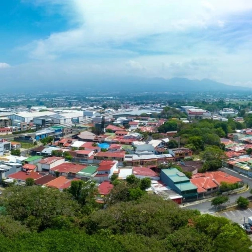 Vue aérienne sur San José au Costa Rica