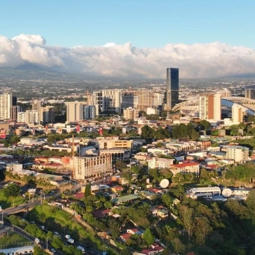 Vue panoramique sur San José au Costa Rica