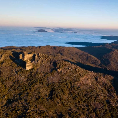 Vue aérienne sur le Cerro Los Crestones du Parc national Chirripo au Costa Rica